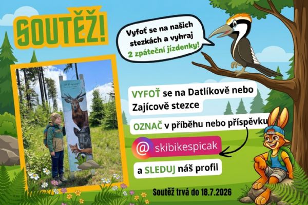 Soutěž na naučných stezkách: vyfoťte se na výletě a vyhrajte 2 jízdenky
