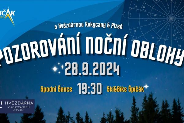 Na Špičáku Svatováclavské pozorování hvězd