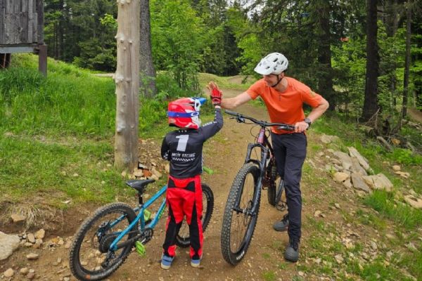 Dokončili jsme novou trasu bikeparku pro rodiny s dětmi 